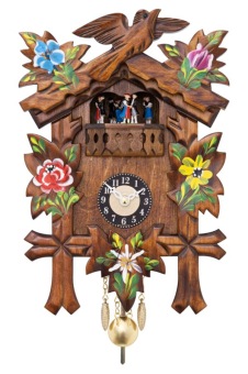 Handbeschilderd miniatuurklokje met dansparen