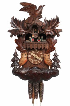 Koekoeksklok met bewegende uilen