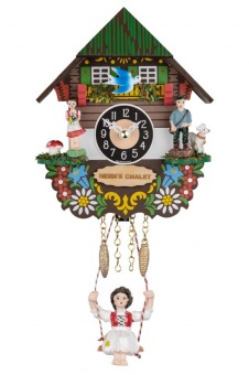 Miniatuurklokje Heidi en Peter