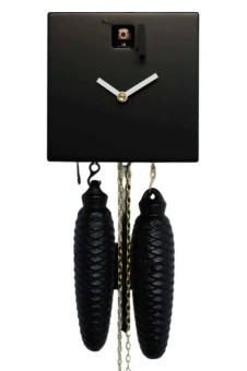 Moderne zwarte design koekoeksklok