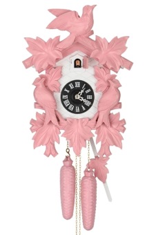 Moderne roze koekoeksklok