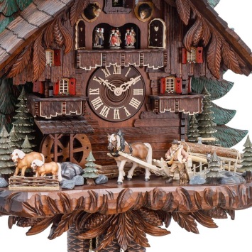 Grote koekoeksklok met paarden