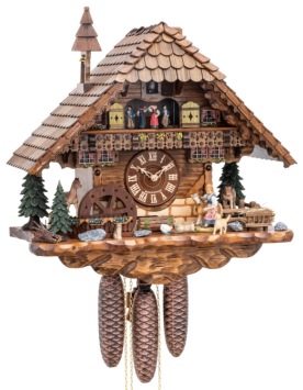 Koekoeksklok met paarden en toren