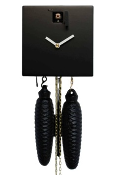 Moderne zwarte design koekoeksklok