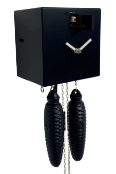 Moderne zwarte design koekoeksklok